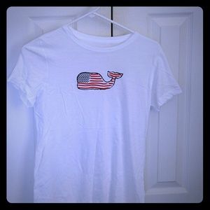Vineyard Vines American Flag T Shirt XS